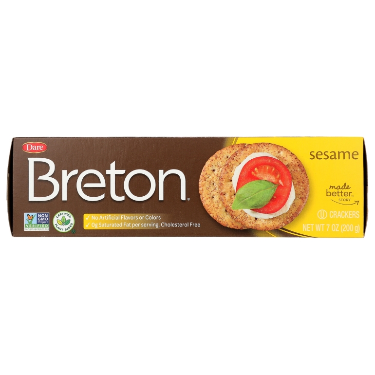 Cracker Breton Sesame, 7 OZ