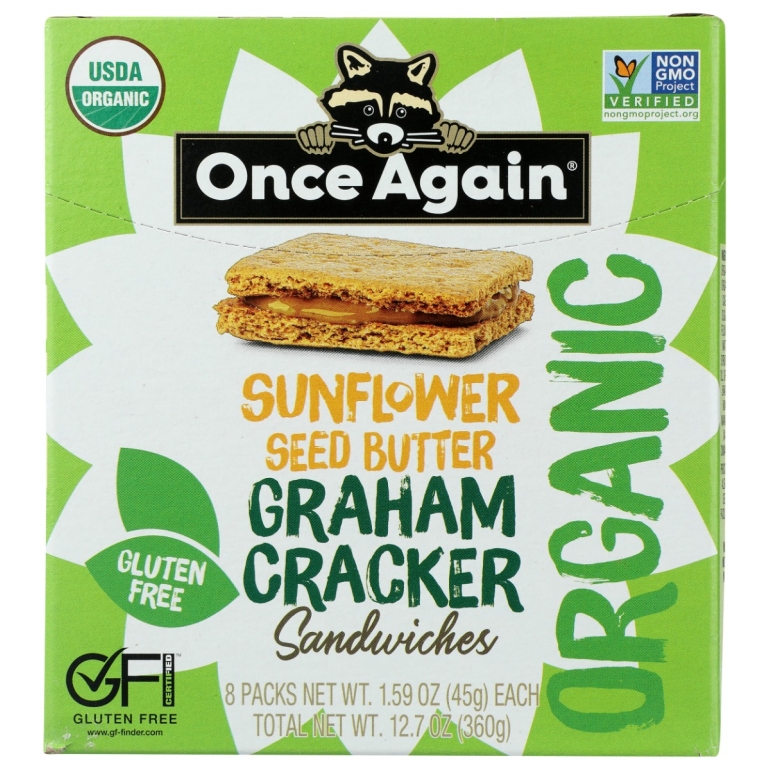 Sunflower Butter Graham Cracker Sandwiches Organic 8Pk, 12.72 oz