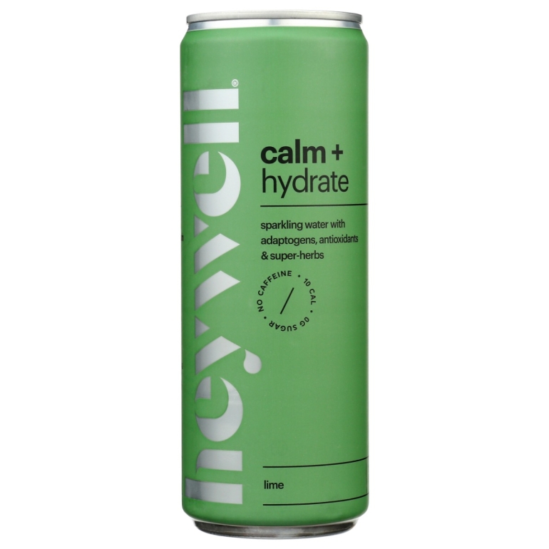 Calm Hydrate Sparkling Lime Water, 12 fo