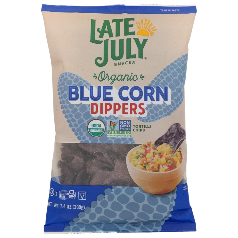Blue Corn Dippers Tortilla Chips, 7.4 oz