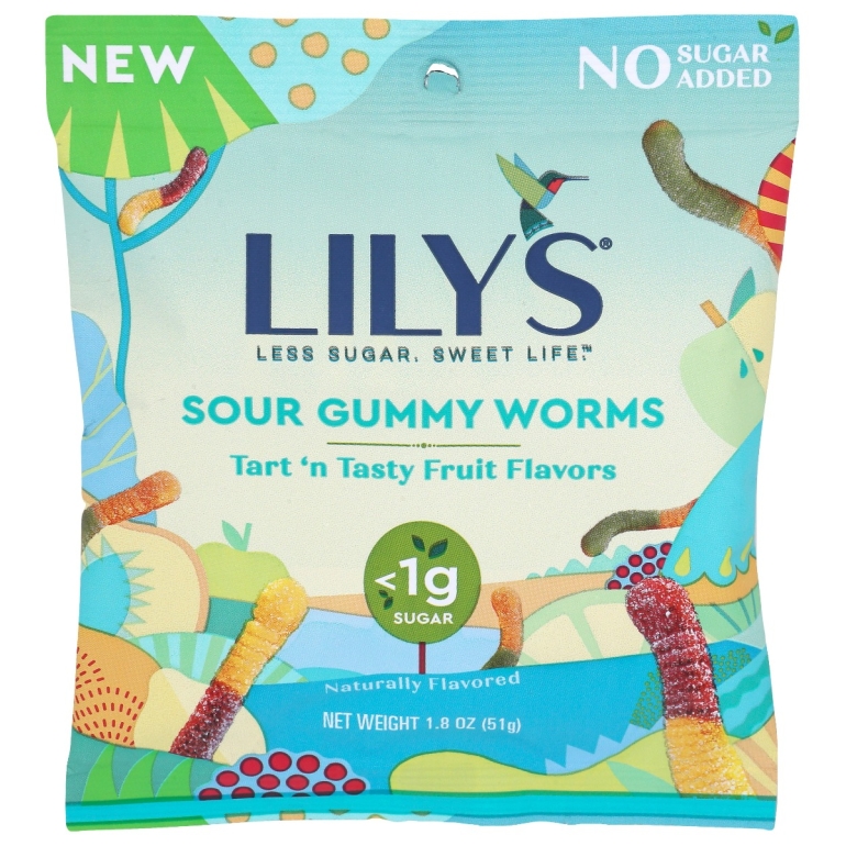 Sour Gummy Worms, 1.8 oz