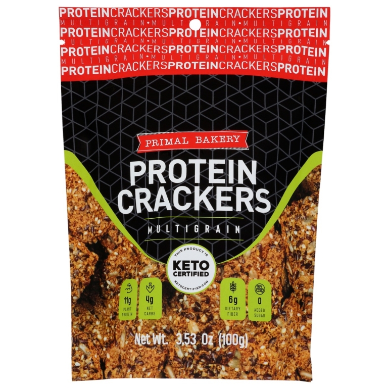 Multigrain Keto Protein Crackers, 3.53 oz