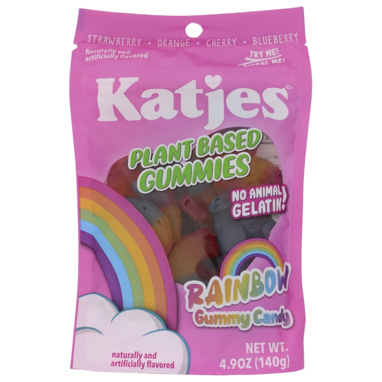 Plant Based Rainbow Gummies, 4.9 oz