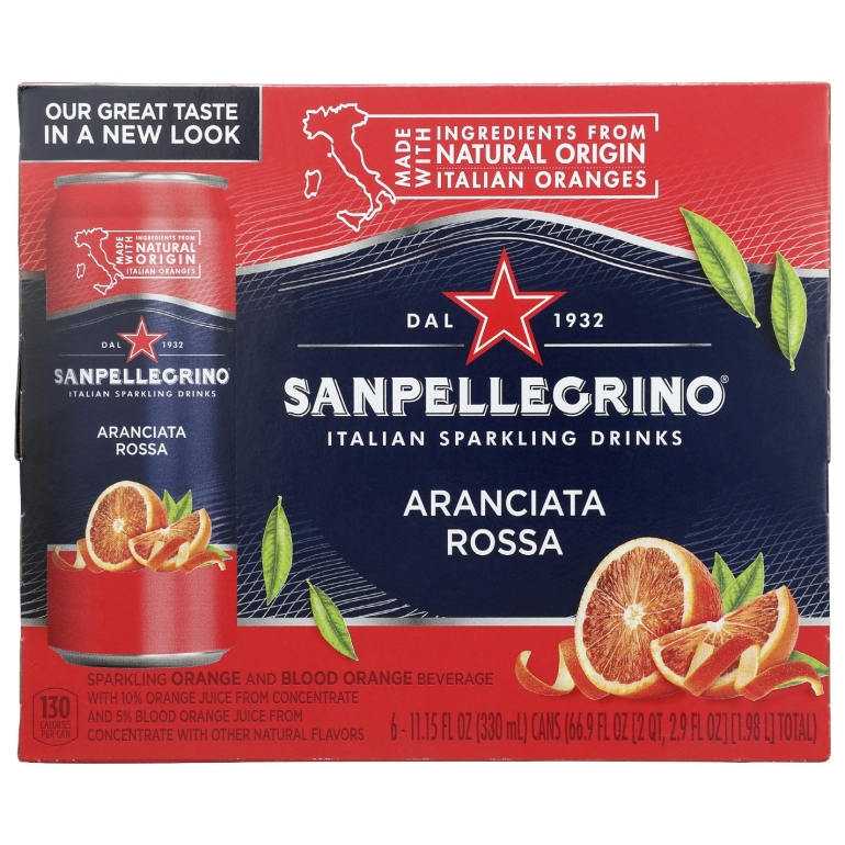 Aranciata Rossa Sparkling Drink 6 Count, 66.9 fo
