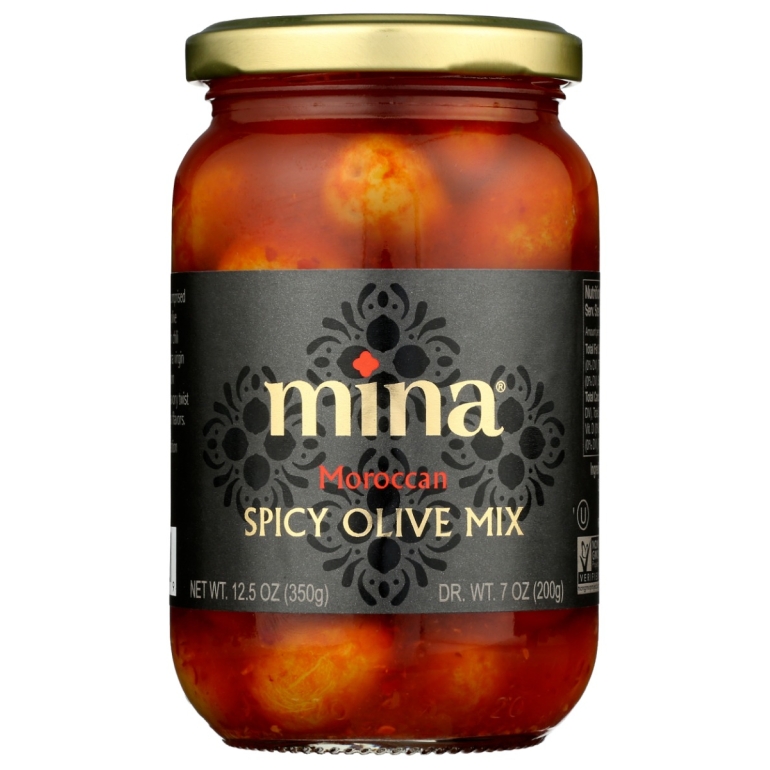 Moroccan Spicy Olives Mix, 12.5 oz