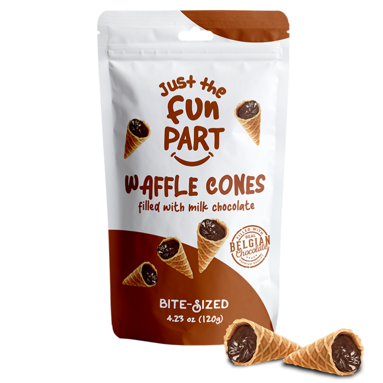 Waffle Cone Mini Mlk Choc, 4.23 oz