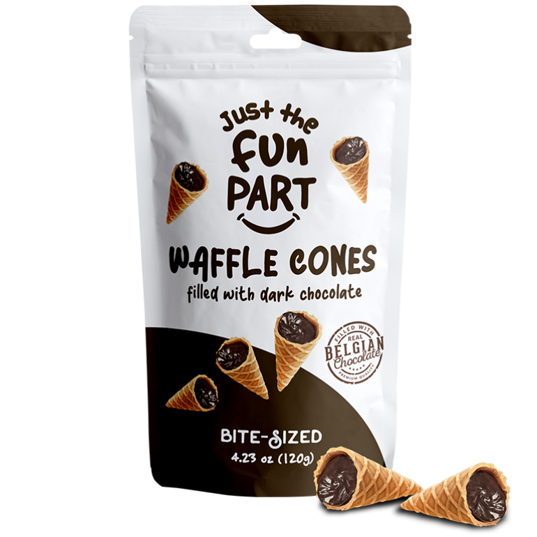 Waffle Cone Mini Dk Choc, 4.23 oz