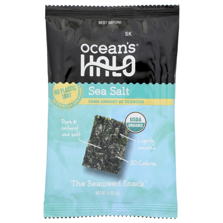 Trayless Sea Salt Seaweed Snacks, 0.14 oz