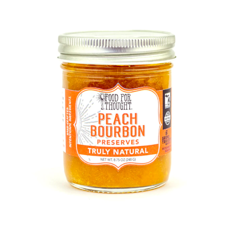 Truly Natural Peach Bourbon Preserves, 8.75 oz