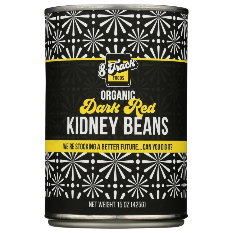 Org Kidney Beans Drk Red, 15 OZ