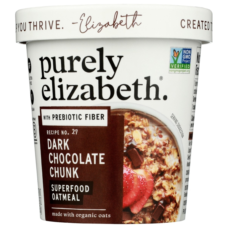 Dark Chocolate Chunk Superfood Oat Cup With Prebiotic Fiber, 1.76 oz