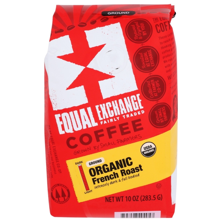 Coffee Ground French Roast Organic, 10 oz