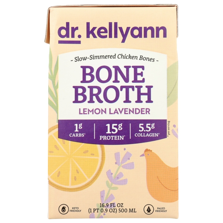 Bone Broth Lemon Lavender, 16.9 fo