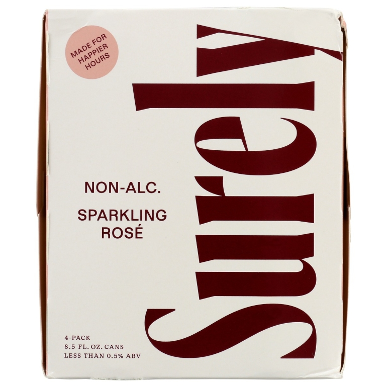 Non Alcoholic Sparkling Rose Can 4Pack, 34 fo