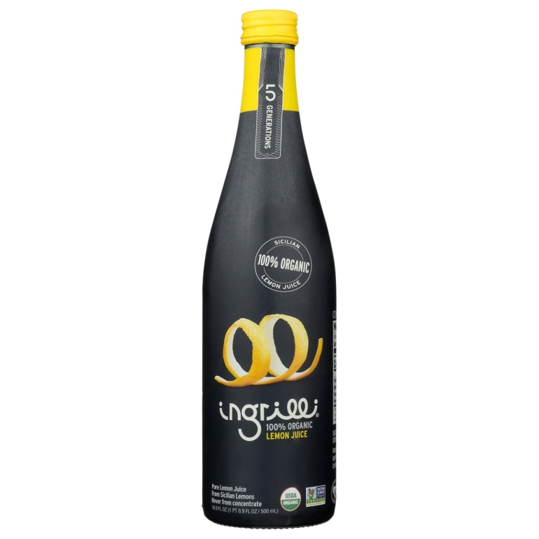 Organic Lemon Juice, 16.9 fo