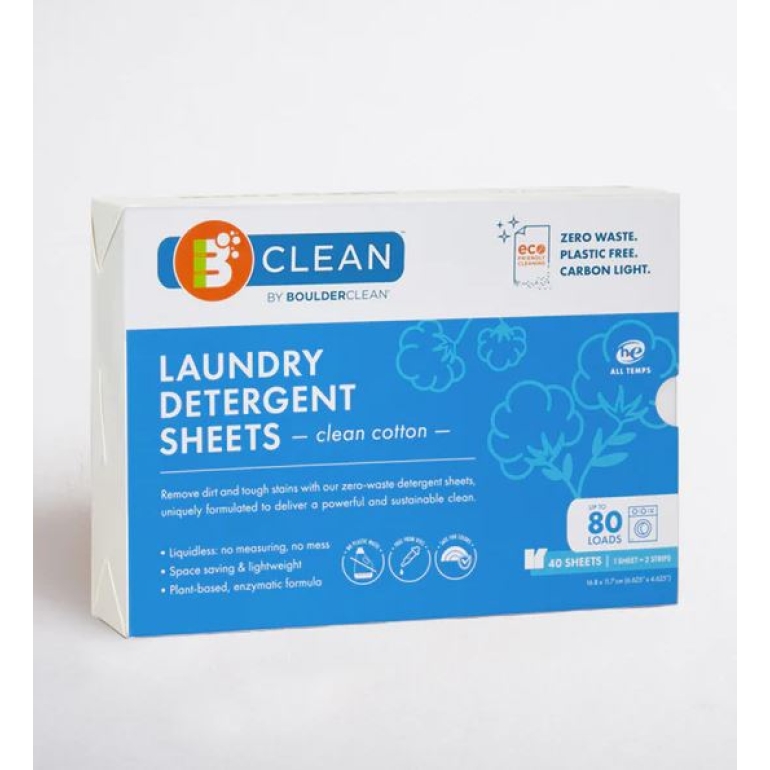 Clean Cotton Laundry Detergent Sheets, 40 ct