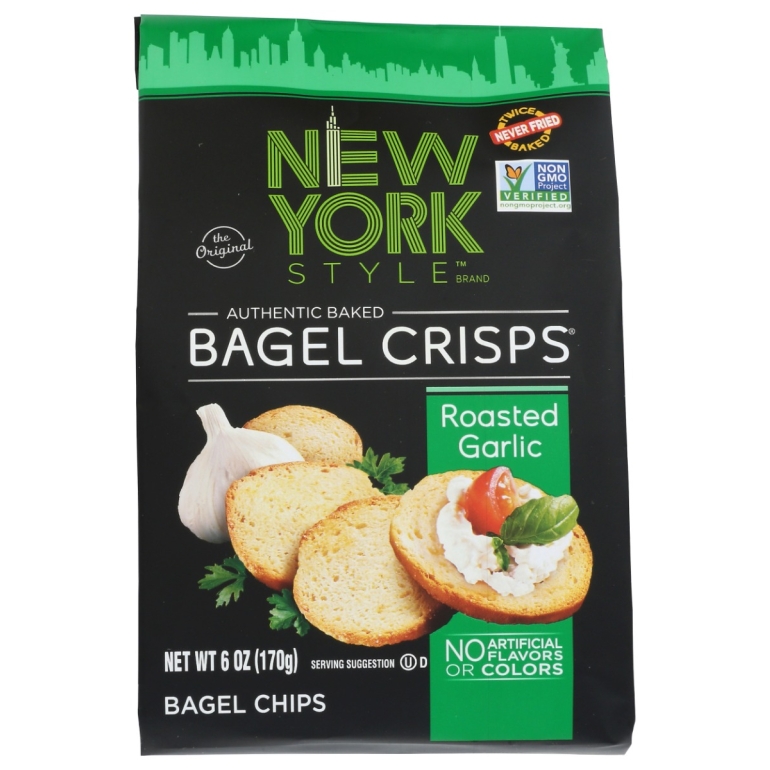 Roasted Garlic Bagel Crisps, 6 oz