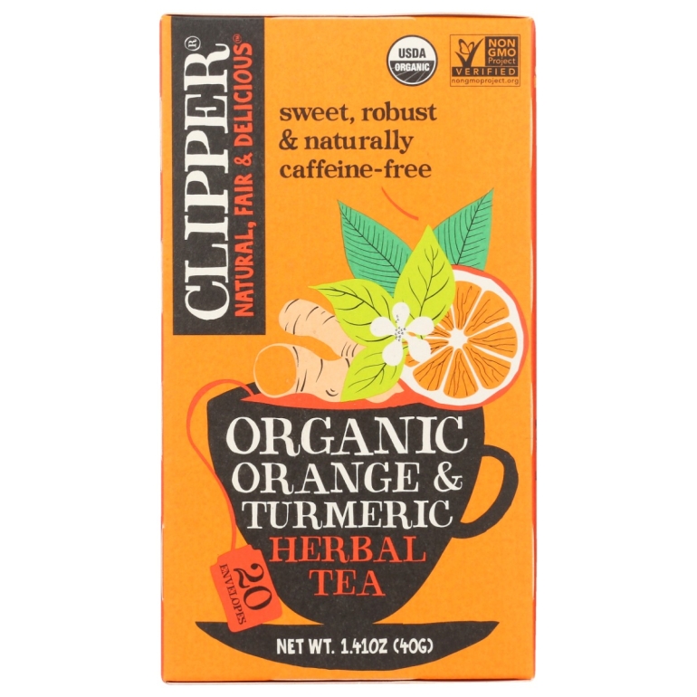 Organic Orange Turmeric Herbal Tea, 1.41 oz