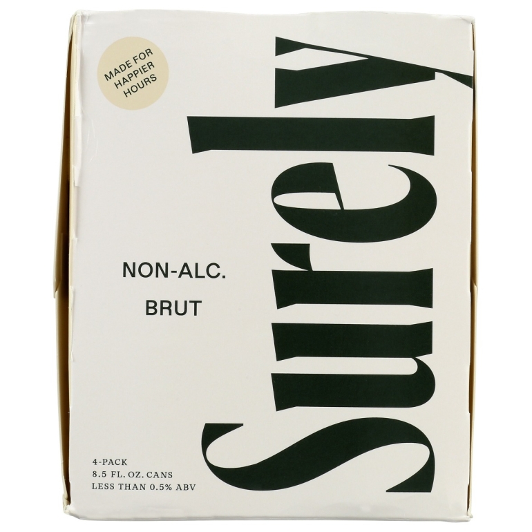 Non Alcoholic Brut Can 4 Pack, 33.81 fo