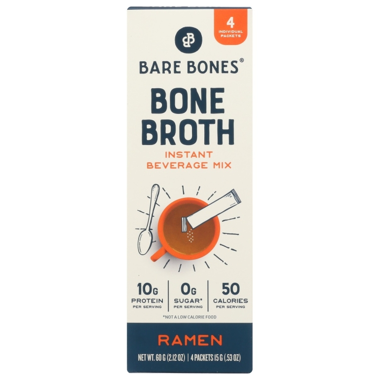 Bone Broth Stock Instant Ramen 4ct, 2.12 oz