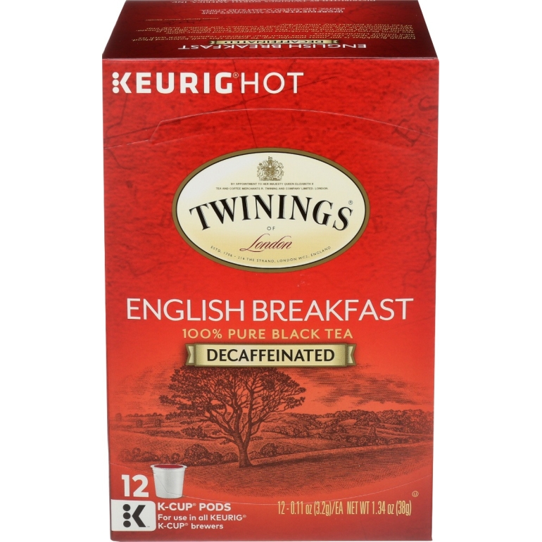 English Breakfast Decaf Kcups, 12 pc
