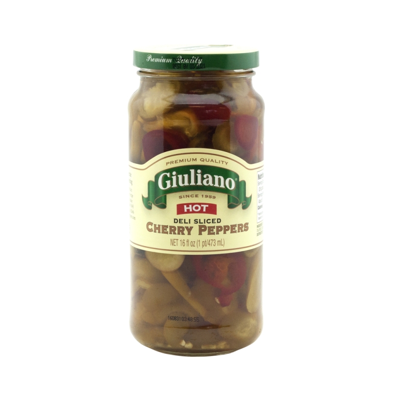 Hot Sliced Cherry Peppers, 16 oz