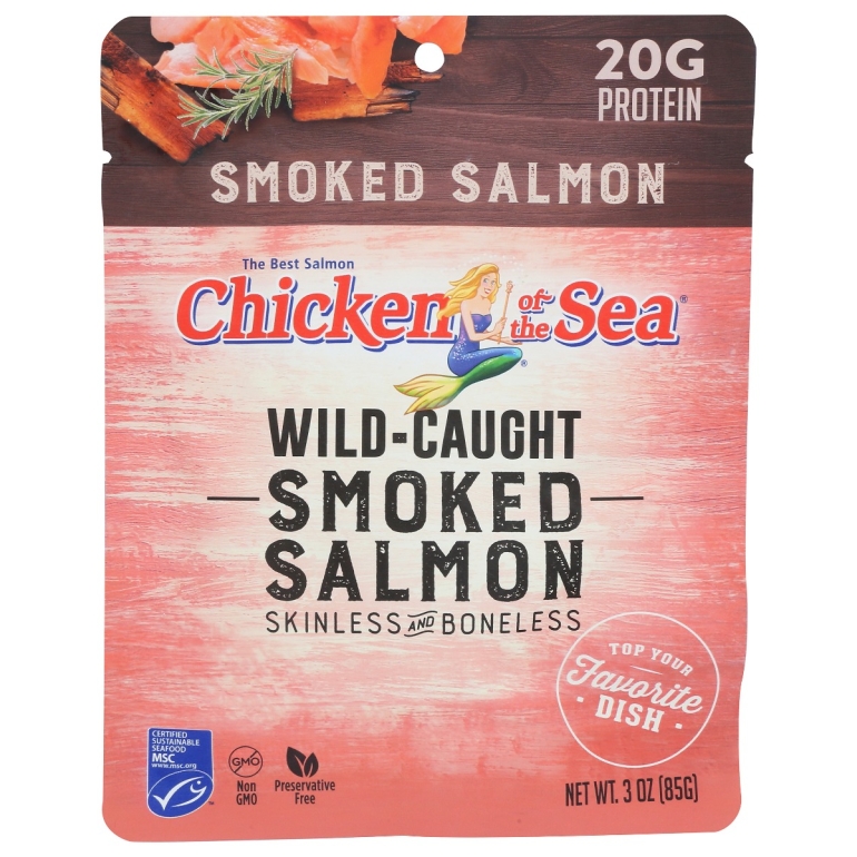 Salmon Wild Smoked Pouch, 3 oz