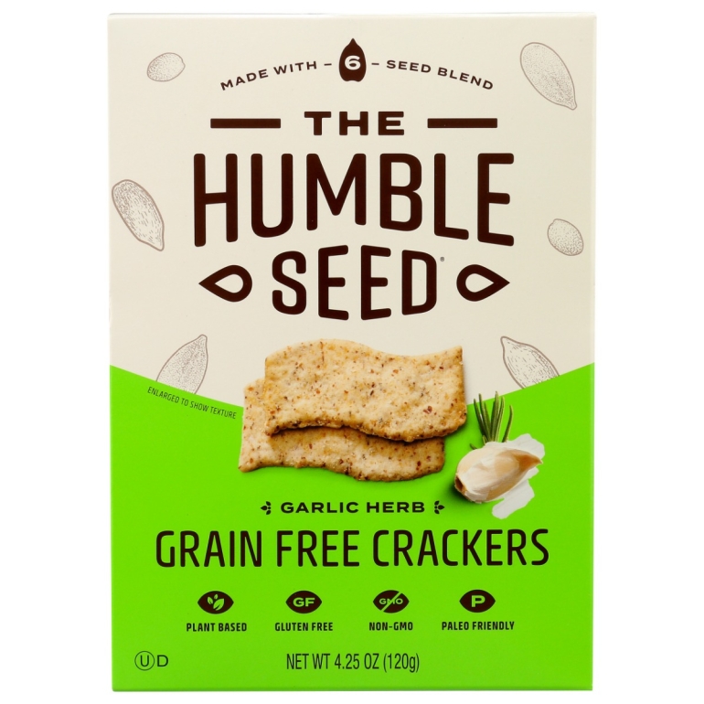 Garlic Herb Grain Free Crackers, 4.25 oz