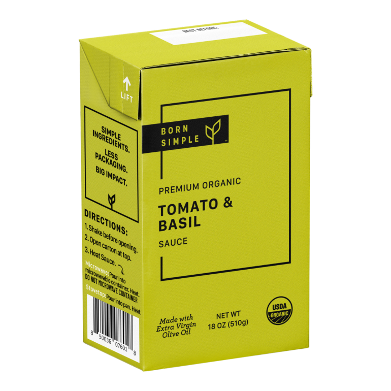 Sauce Tomato & Basil Org, 18 OZ
