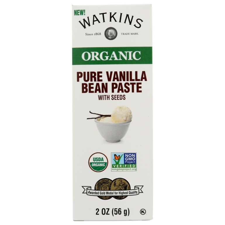 Organic Pure Vanilla Bean Paste, 2 fo