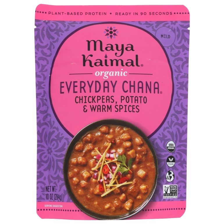 Organic Everyday Chana Chickpeas Potato Warm Spices, 10 oz