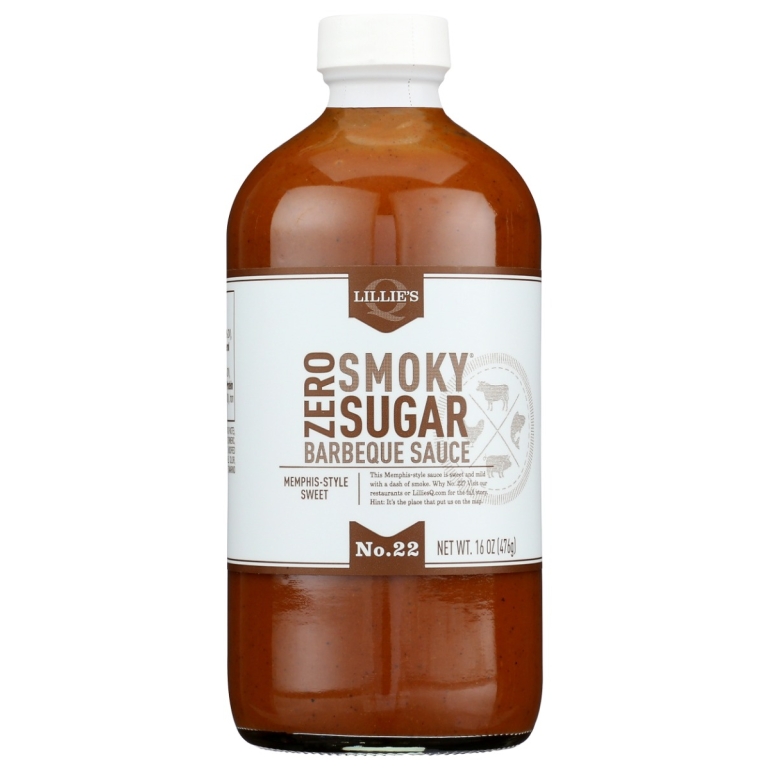 Sauce Smoky Zero Sugar, 16 OZ