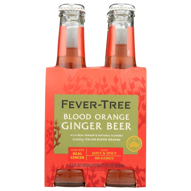 Blood Orange Ginger Beer 4 Count, 27.2 fo