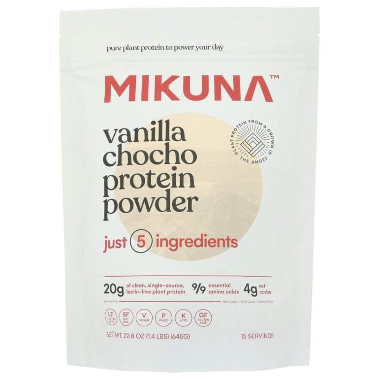 Vanilla Chocho Protein Powder, 22.8 oz