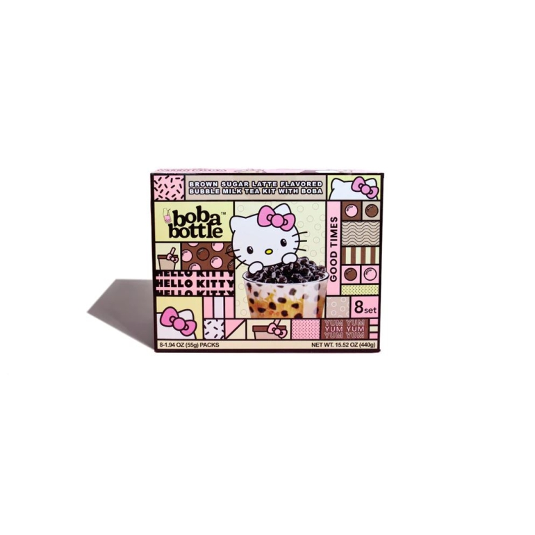 Hello Kitty Boba Kit Brown Sugar Milk Tea, 15.52 oz