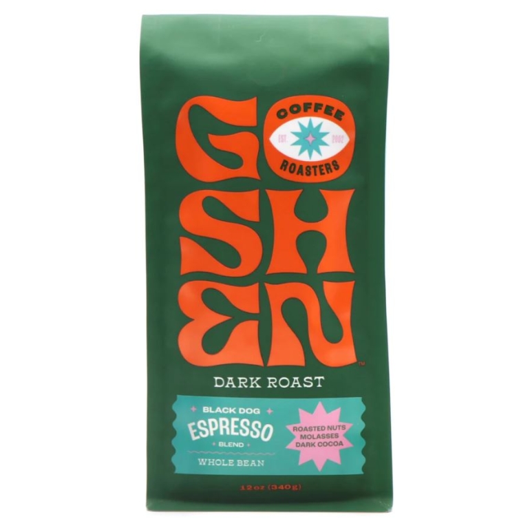 Black Dog Espresso Whole Bean Coffee, 12 oz