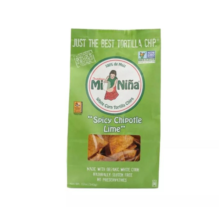 Spicy Chipotle Lime Tortilla Chips, 12 oz