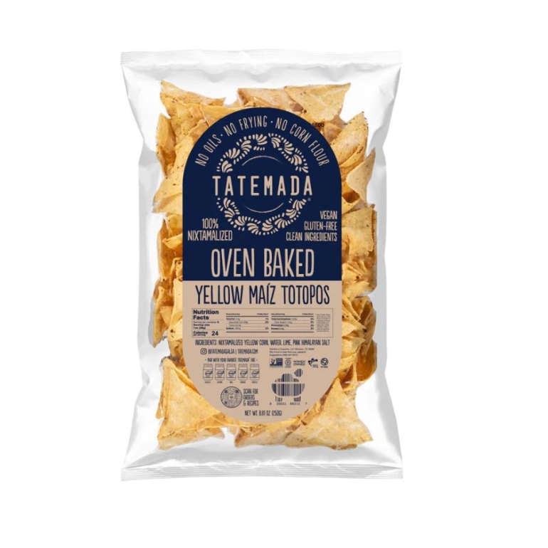 Yellow Oven Baked Maiz Totopos, 250 gm