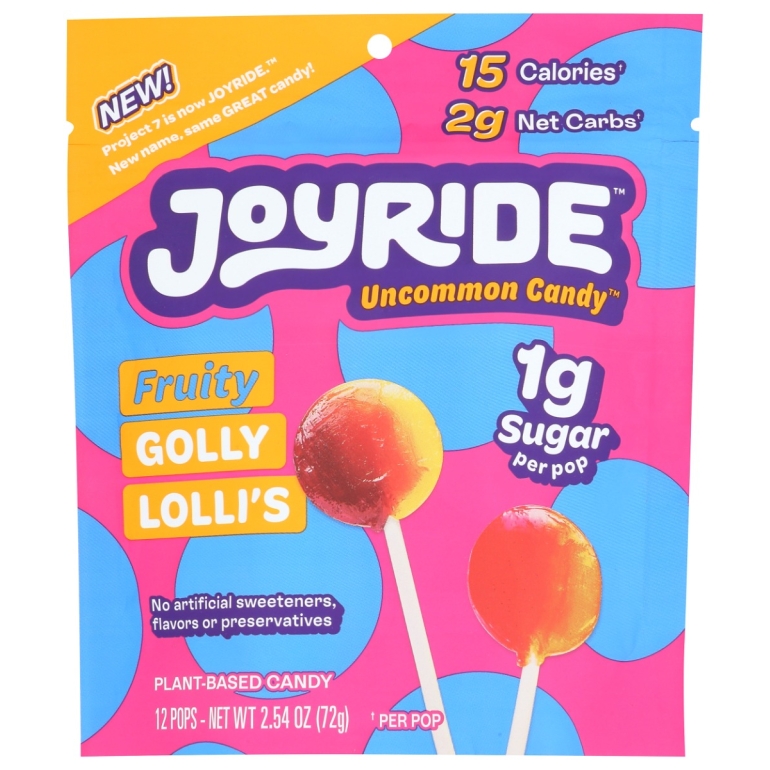 Fruity Golly Lollis Candy, 2.54 oz