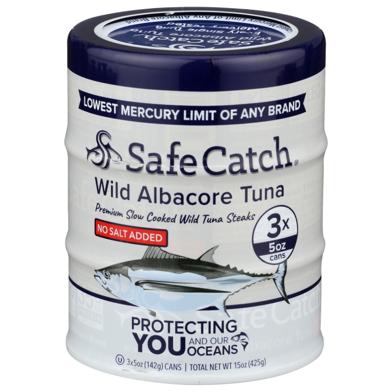 Wild Albacore Tuna No Salt Added, 15 oz