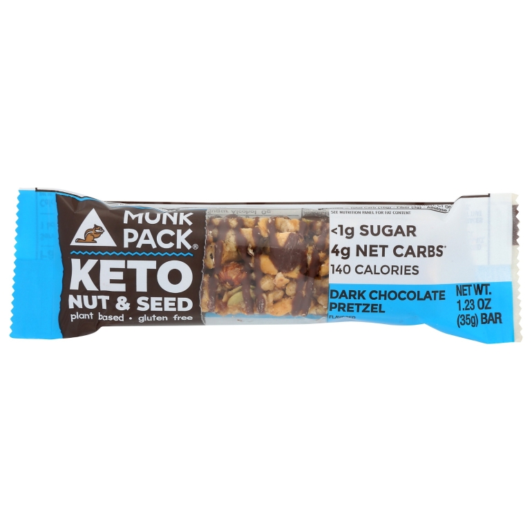 Dark Chocolate Pretzel Keto Bar, 1.23 oz