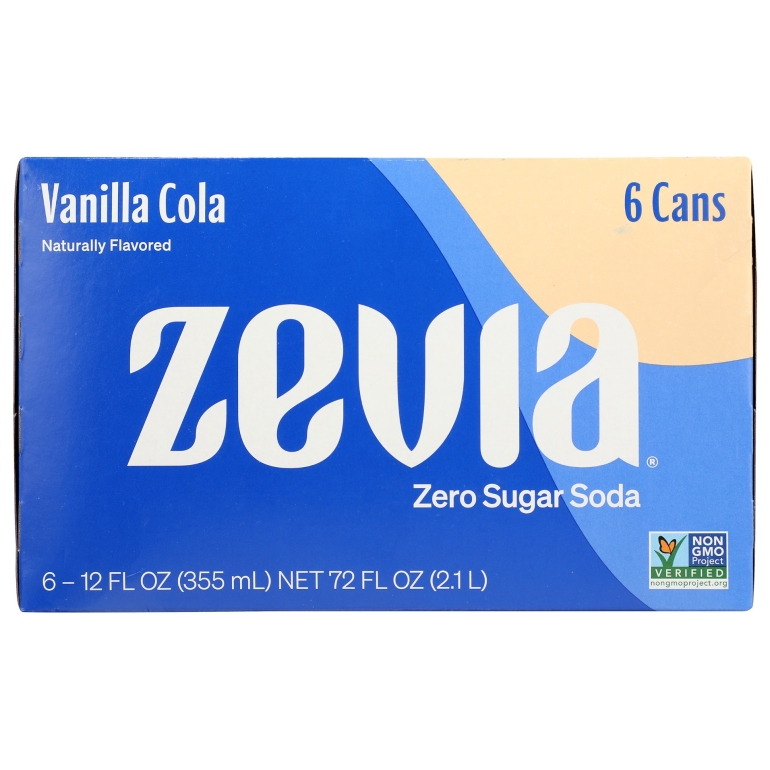 Vanilla Cola Zero Sugar Sda 6Pk, 72 fo