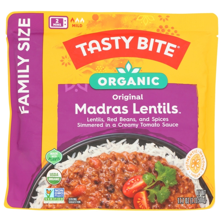 Lentils Madras Family Size, 17.7 oz