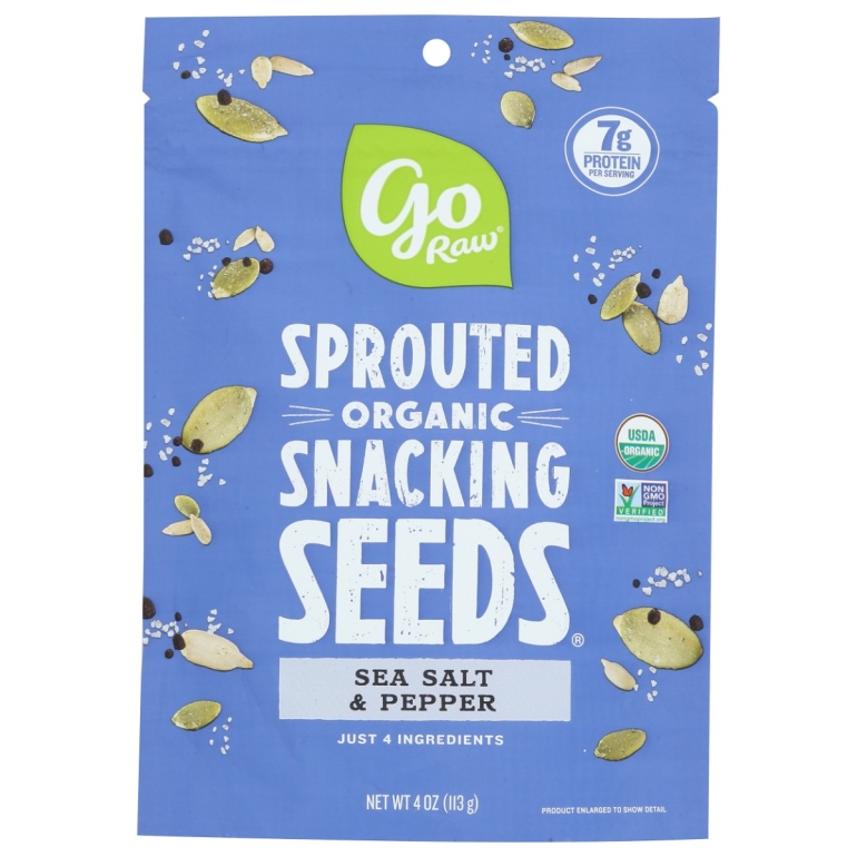 Seeds Snack Sea Salt Pepper, 4 OZ