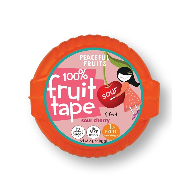 Sour Cherry Candy Fruit Tape, 0.5 oz