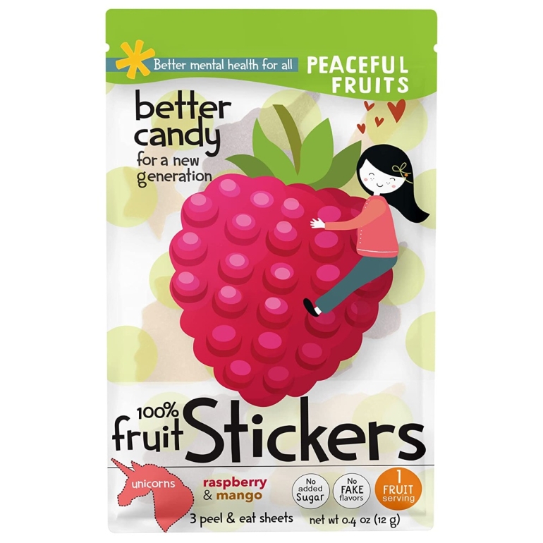 Mango Raspberry Candy Stickers, 0.4 oz