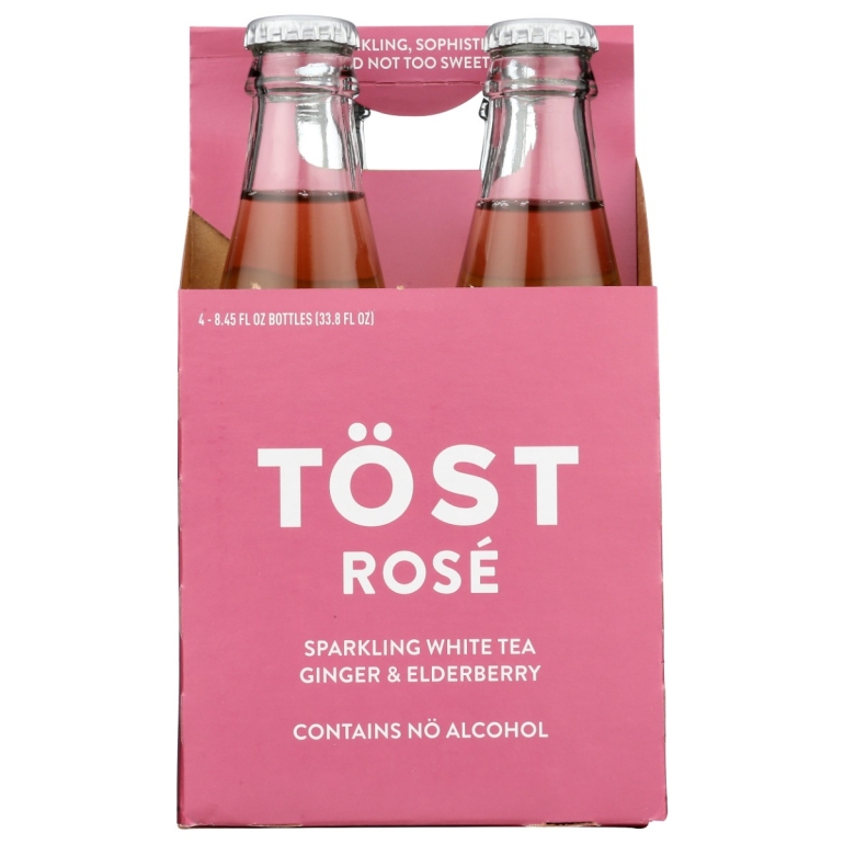 Rose Singles Sparkling White Tea 4Pack, 33.8 fo