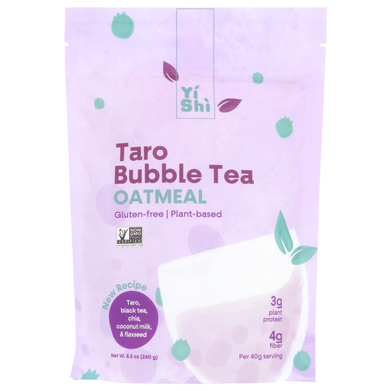 Taro Bubble Tea 6 Serving Oatmeal Pouch, 8.5 oz