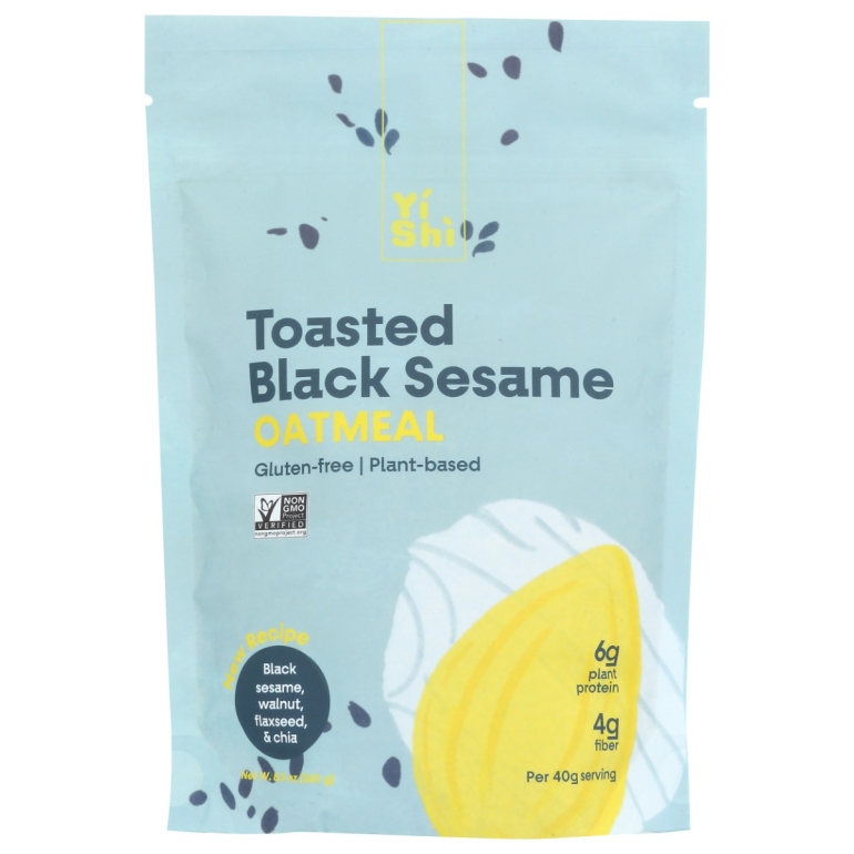 Toasted Black Sesame 6 Serving Oatmeal Pouch, 8.5 oz