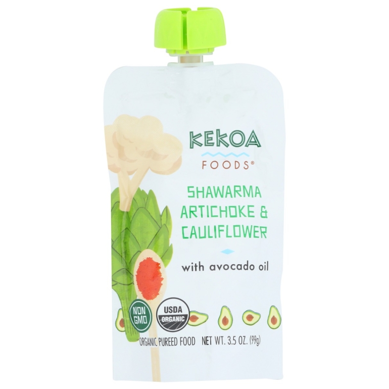 Shawarma Artichoke And Cauliflower Squeeze Pouch, 3.5 oz